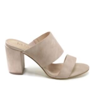 Nicole Miller 2 Strap slide on block Heels